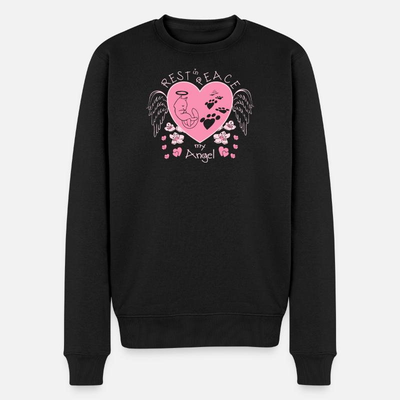 Repose en paix, mon ange - Pull Premium bio Homme - noir