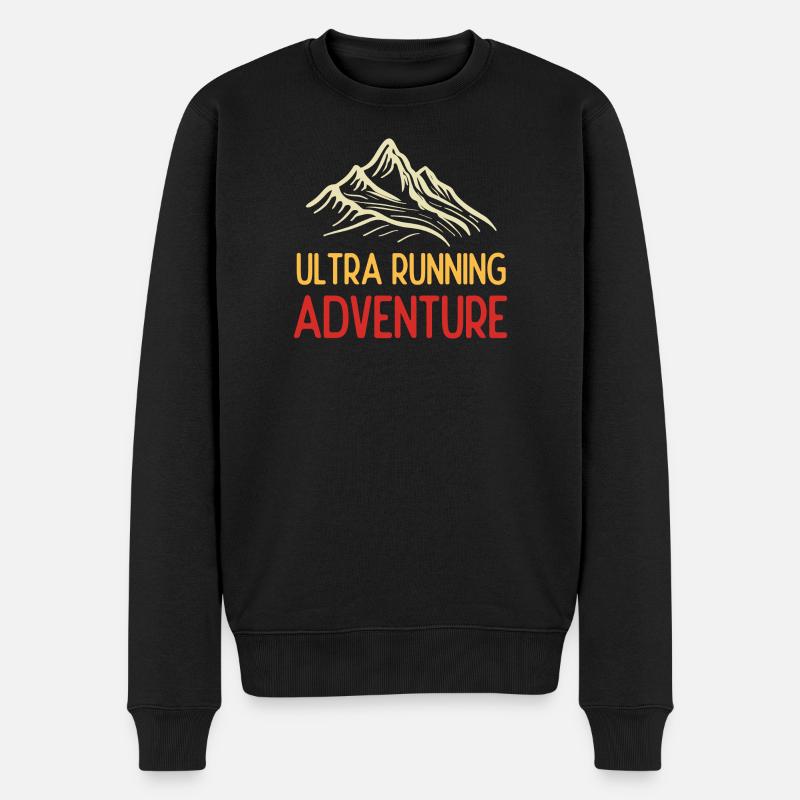Ultra Running Advrenture - Männer Premium Bio Pullover - Schwarz