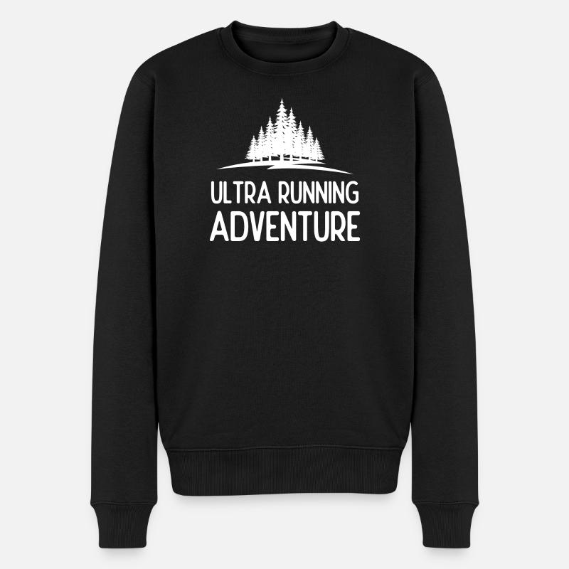 Ultra Running Advrenture - Männer Premium Bio Pullover - Schwarz