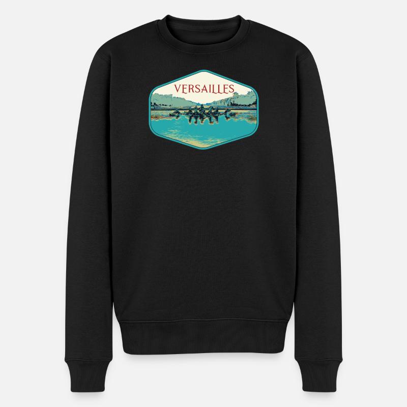 Chateau de Versailles, le char d'Apollon, France - Pull Premium bio Homme - noir