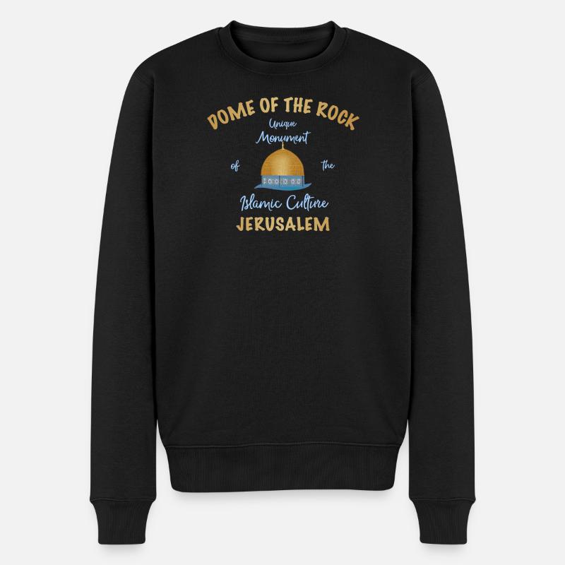 Felsendom auf dem Tempelberg, Jerusalem - Männer Premium Bio Pullover - Schwarz