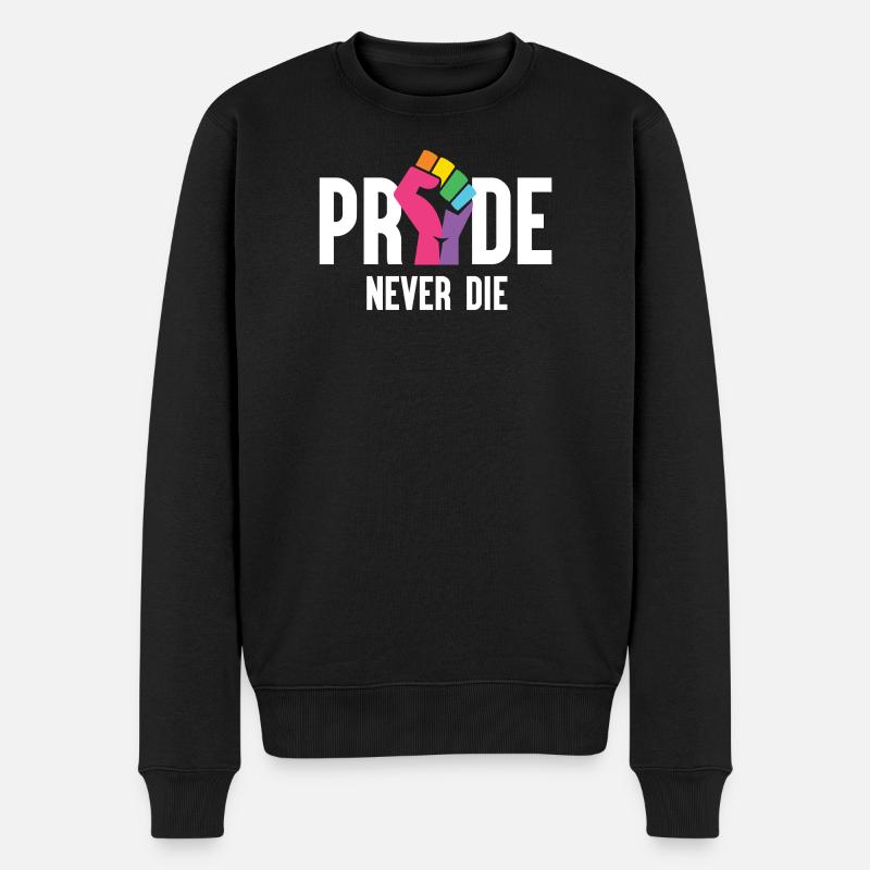 Pride Month LGBT - Pride Never Die - Männer Premium Bio Pullover - Schwarz
