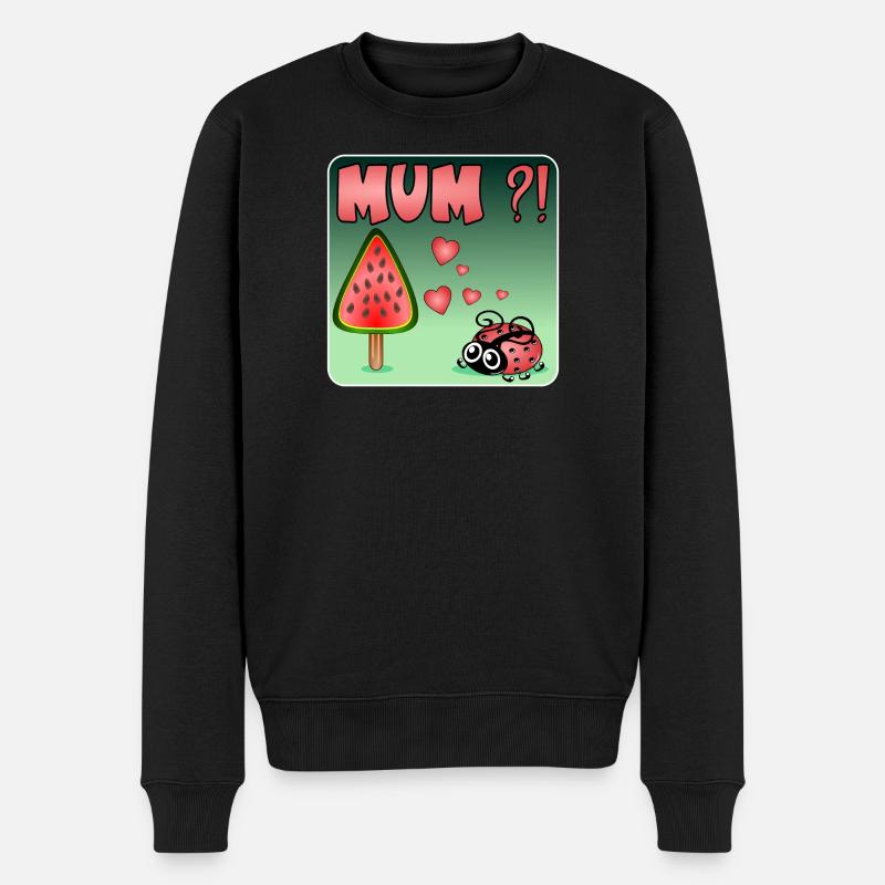 Wassermelone BUG - Männer Premium Bio Pullover - Schwarz