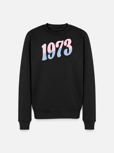 1973 Birthday Gifts Retro - Men's Premium Organic Jumper - black