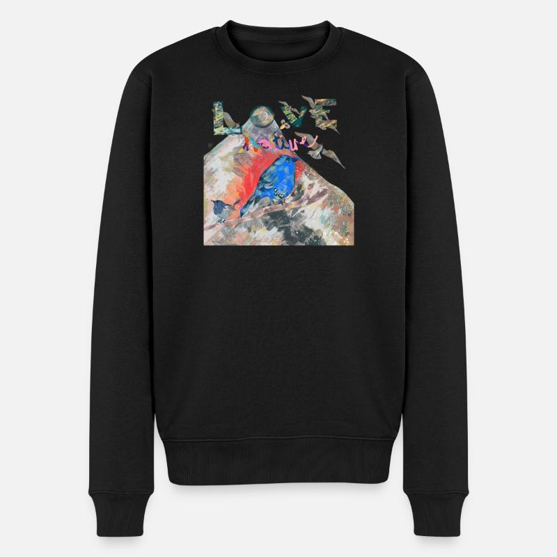 AIMEZ LA NATURE - Pull Premium bio Homme - noir