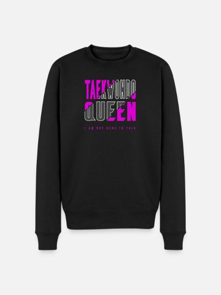 Taekwondo Queen - Men's Premium Organic Jumper - black