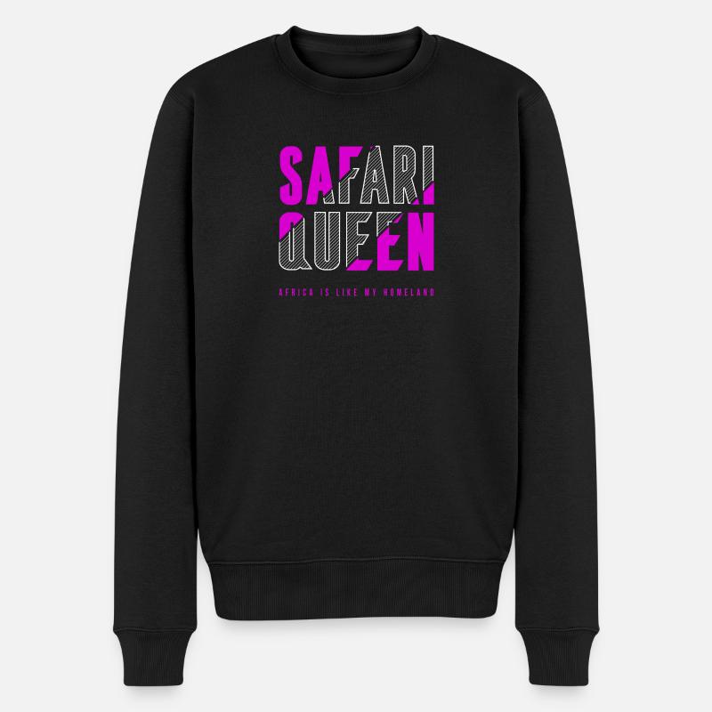 Safari Queen - Pull Premium bio Homme - noir