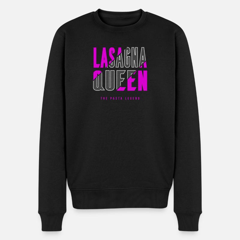 Reine des lasagnes - Pull Premium bio Homme - noir