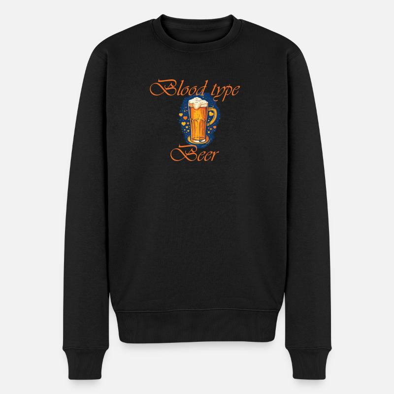 Groupe sanguin Bière - Pull Premium bio Homme - noir