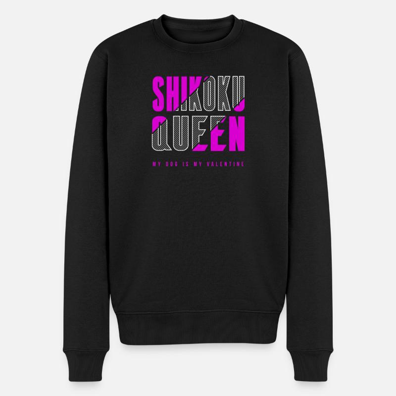 Shih Poo Königin - Männer Premium Bio Pullover - Schwarz