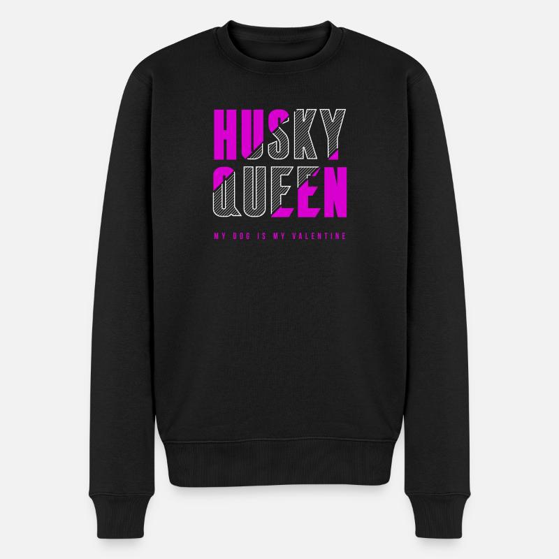 Reine husky - Pull Premium bio Homme - noir