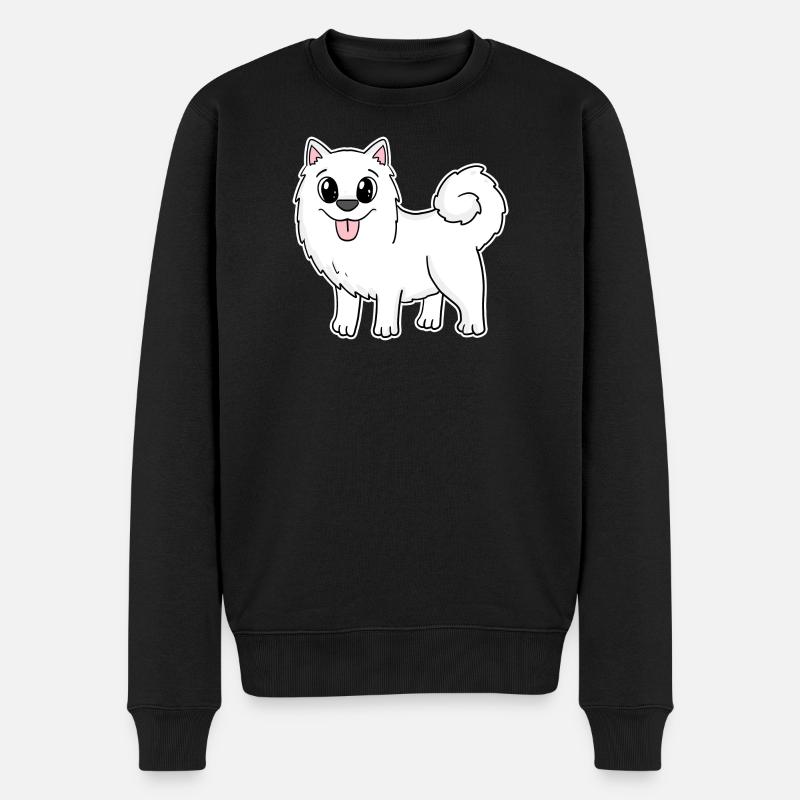 Samoyède Chien Races Chiens Chiens - Pull Premium bio Homme - noir