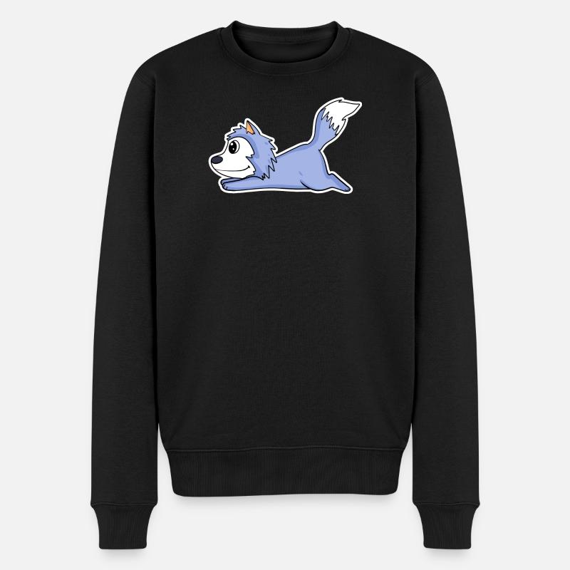 Loup coucheur - Pull Premium bio Homme - noir