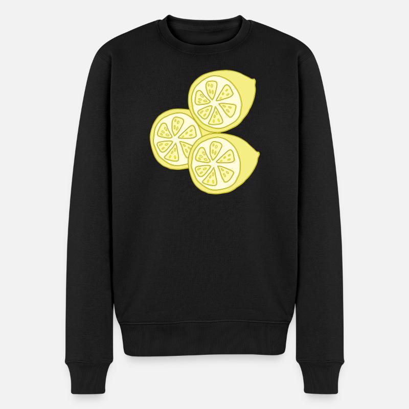 Citrons - Pull Premium bio Homme - noir