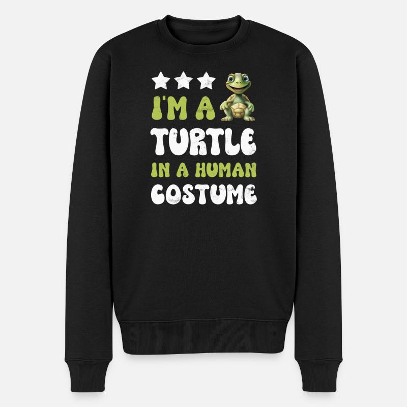 Tortues tortues - Pull Premium bio Homme - noir