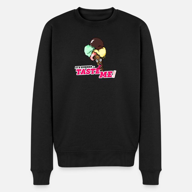 It’s Summer – Taste Me! - Männer Premium Bio Pullover - Schwarz