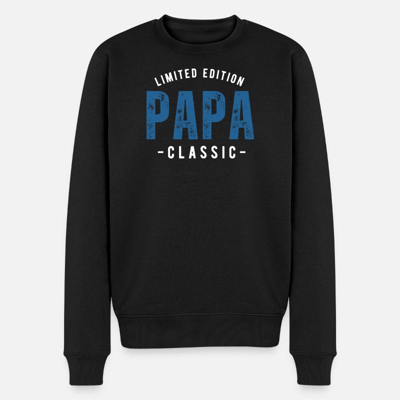 Cadeau 'Limited Edition Papa Classic' - Pull Premium bio Homme - noir