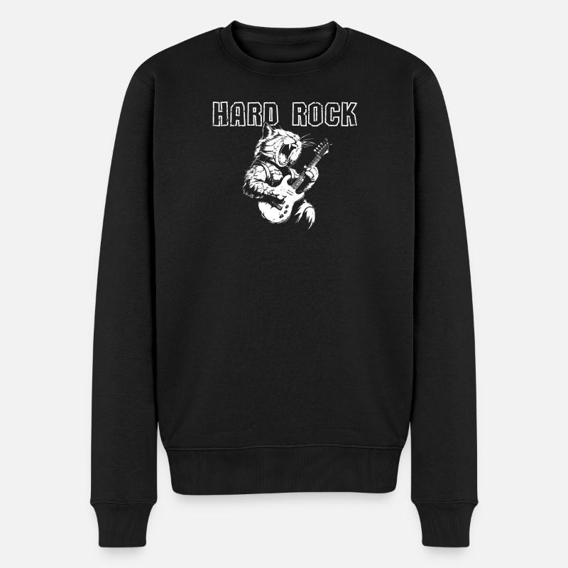 Hard Rock Cat - Pull Premium bio Homme - noir