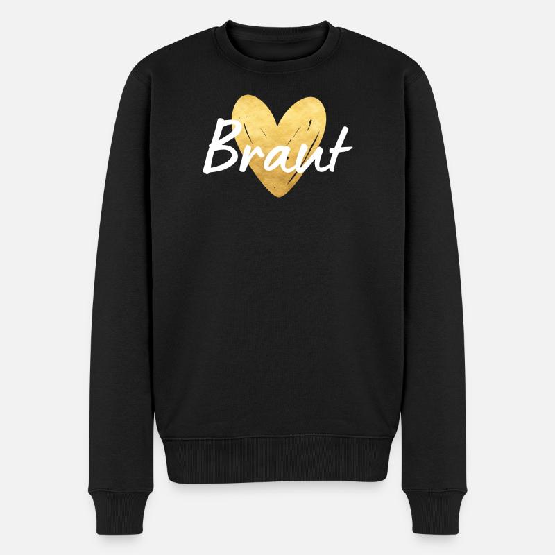 Braut Jungesellinnenabschied - Männer Premium Bio Pullover - Schwarz