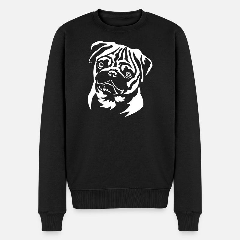 Pug Head « Black Edition » - Pull Premium bio Homme - noir