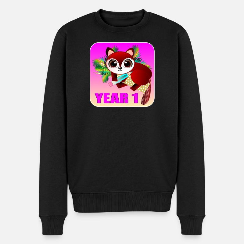 ÉCOLE PRIMAIRE 1 - FOX - Pull Premium bio Homme - noir