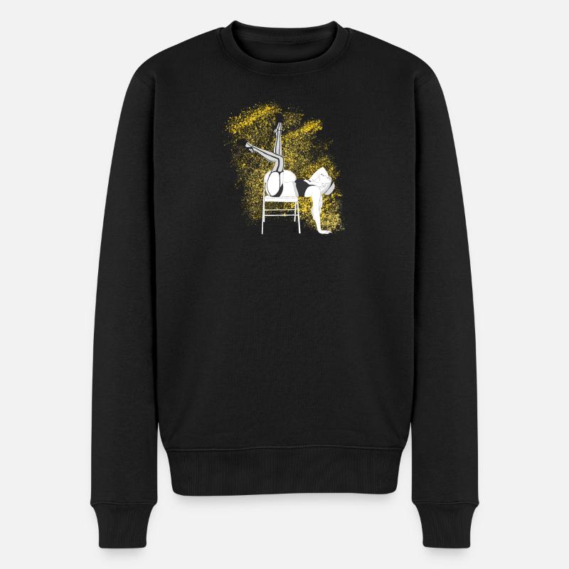 Chairdance - Männer Premium Bio Pullover - Schwarz