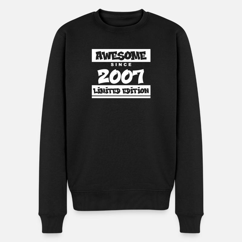 2007 - Jahrgang 2007 - Fantastisch seit 2007 - Männer Premium Bio Pullover - Schwarz