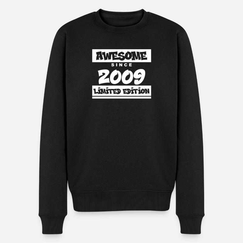 2009 - Jahrgang 2009 - Fantastisch seit 2009 - Männer Premium Bio Pullover - Schwarz