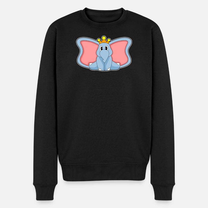 Couronne du roi éléphant - Pull Premium bio Homme - noir