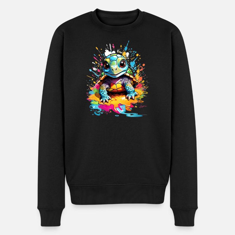 Tortue - Pull Premium bio Homme - noir