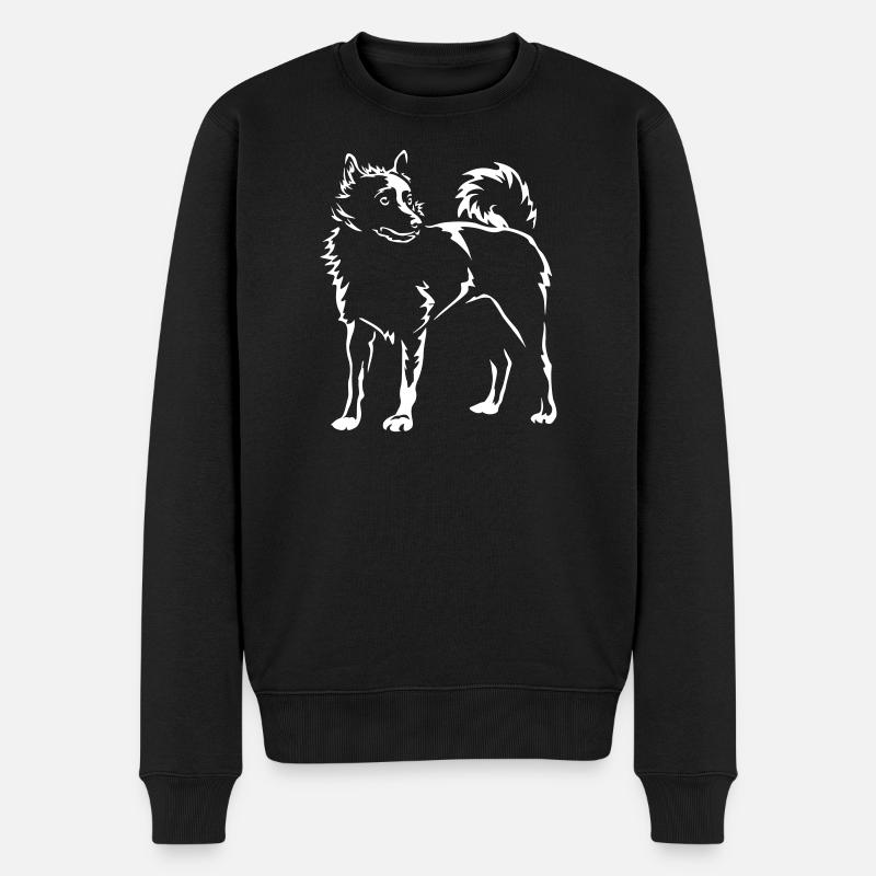 Schipperke "Black Edition" - Männer Premium Bio Pullover - Schwarz