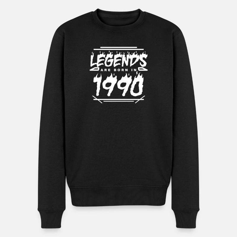 1990 - Né en 1990 - Construit en 1990 - Pull Premium bio Homme - noir