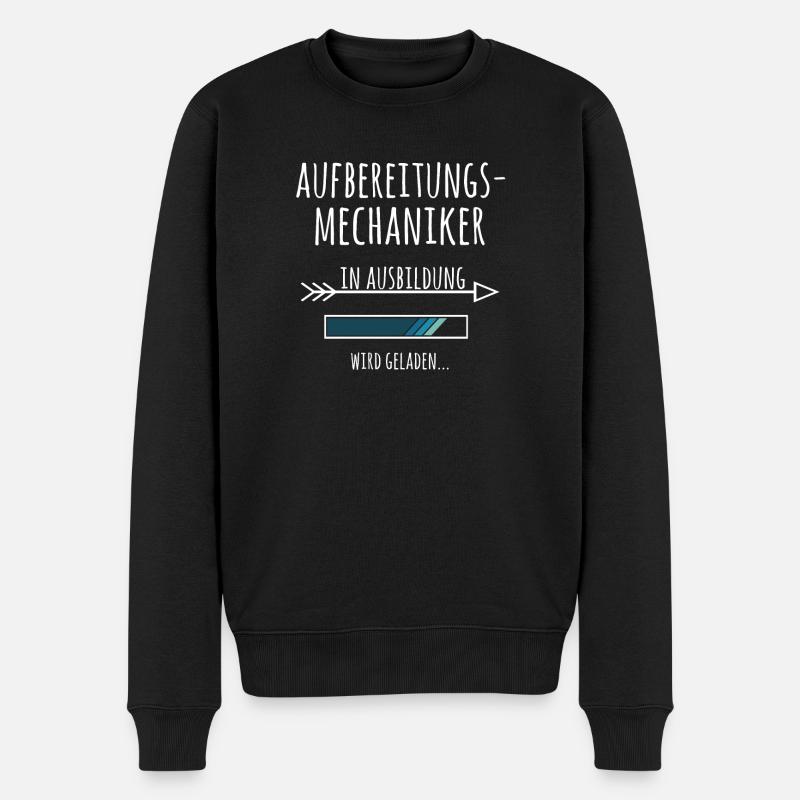 Ausbildung Aufbereitungsmechaniker Beruf - Männer Premium Bio Pullover - Schwarz