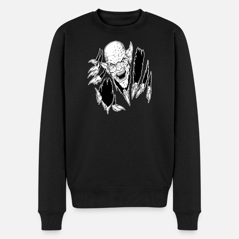Lass mich raus - Männer Premium Bio Pullover - Schwarz