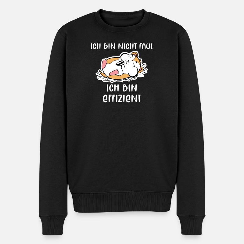 Haustiere Hamster Lieblingstier Statement Heimtier - Männer Premium Bio Pullover - Schwarz