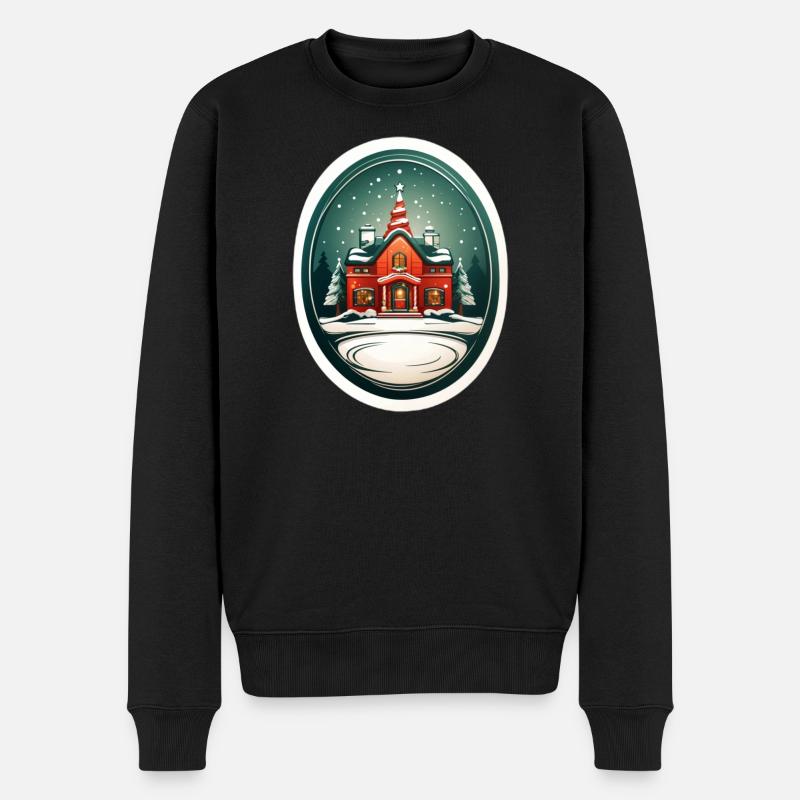Cabane de Noël - Pull Premium bio Homme - noir