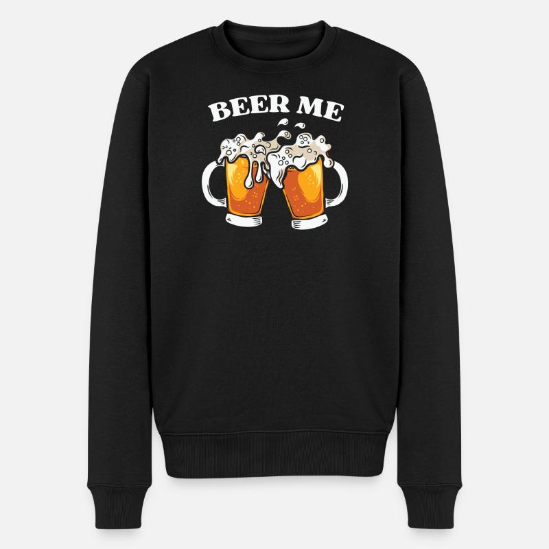 bière, boire de la bière - Pull Premium bio Homme - noir