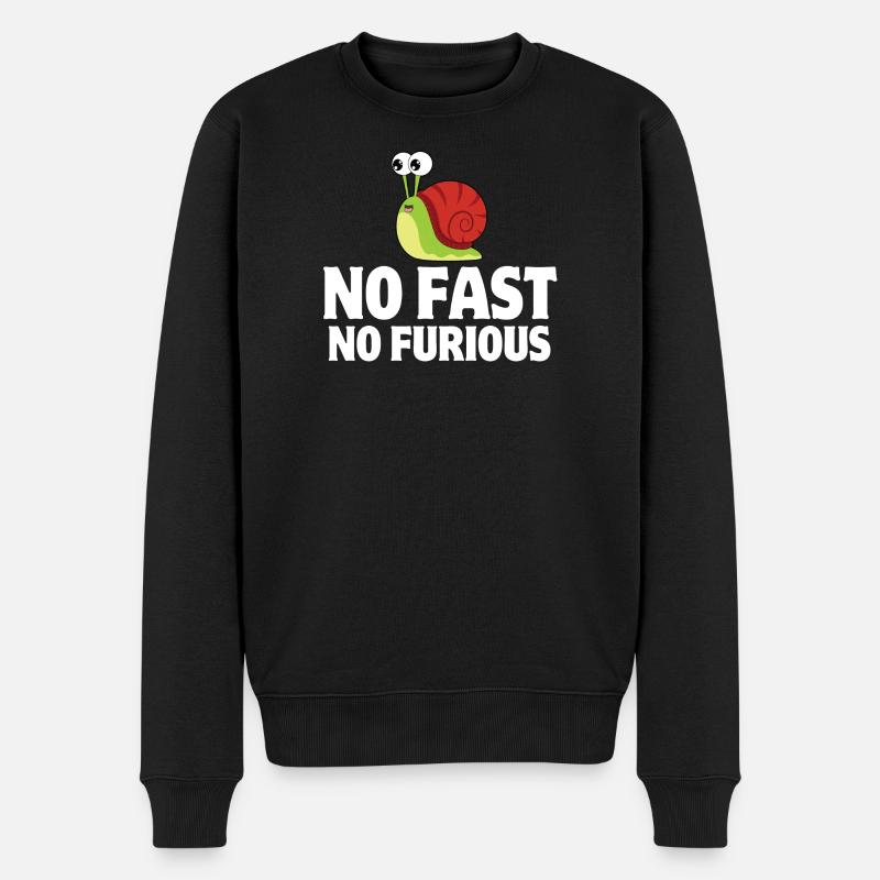 escargot, gastéropode, limace - Pull Premium bio Homme - noir