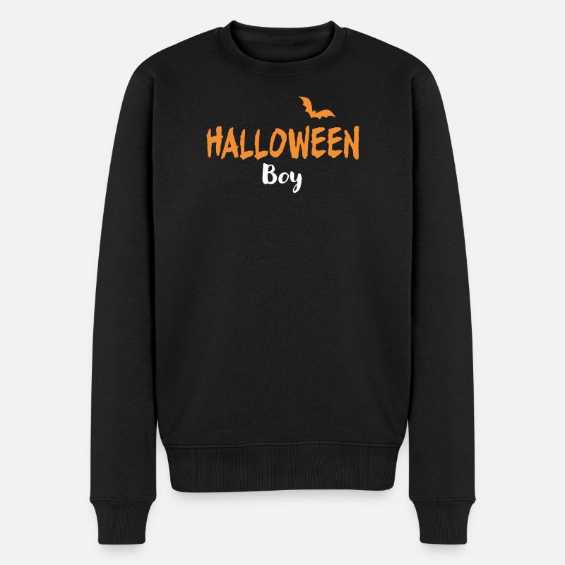 Halloween Boy Kostüm - Männer Premium Bio Pullover - Schwarz