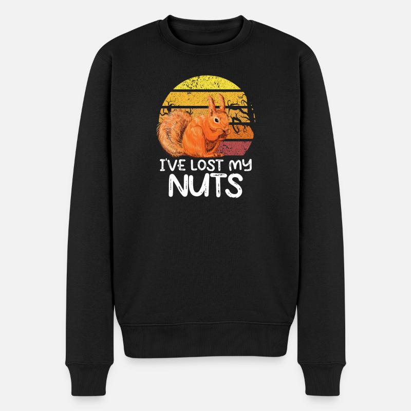 I 've lost my nuts - Männer Premium Bio Pullover - Schwarz