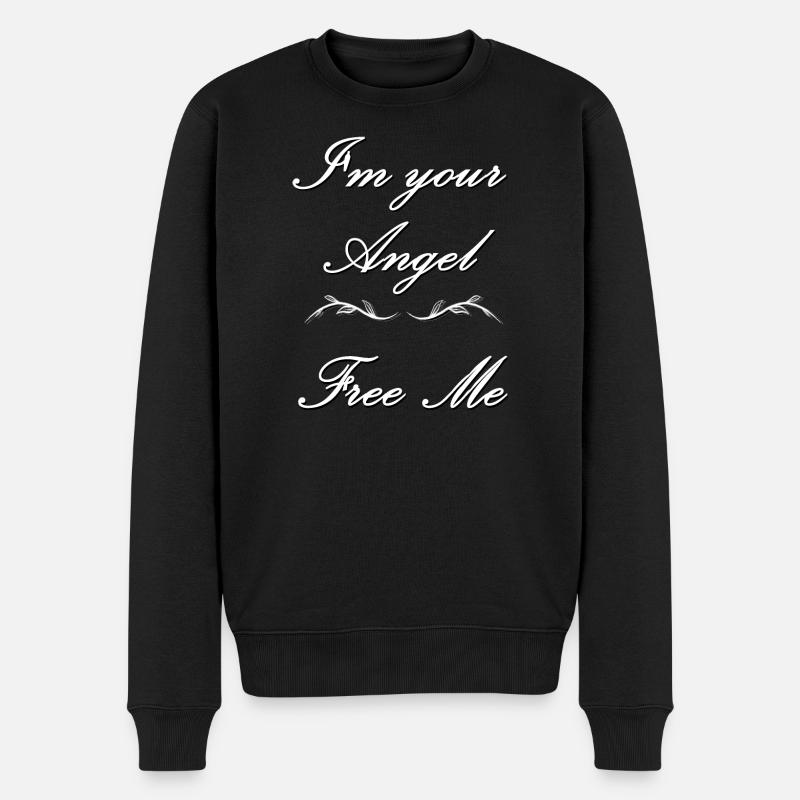 Je suis ton ange Libérez-moi - Pull Premium bio Homme - noir
