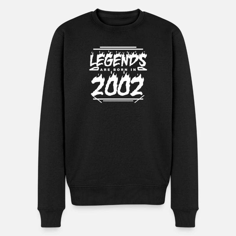 2002 - Année 2002 - Année 2002 - Pull Premium bio Homme - noir