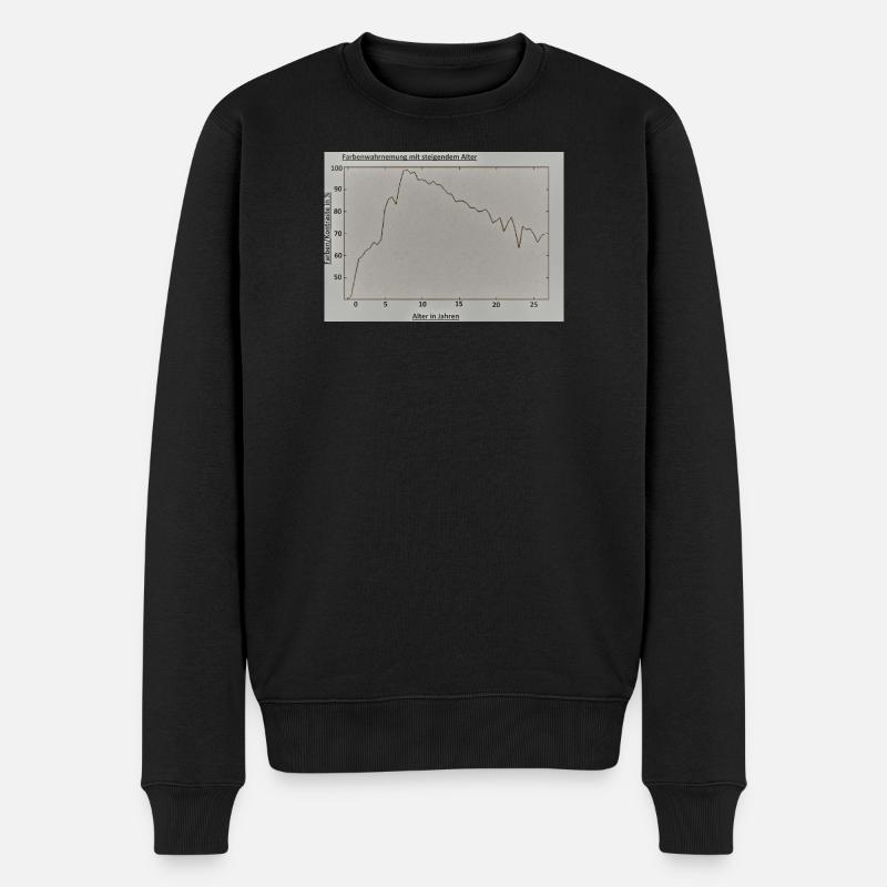 Alterliche Farbenwahrnehmung - Männer Premium Bio Pullover - Schwarz