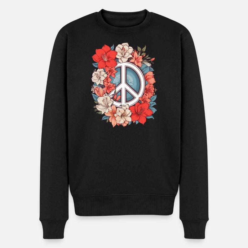 Signe de paix - Pull Premium bio Homme - noir