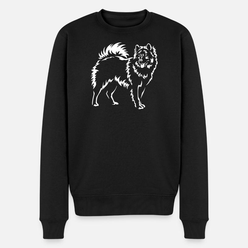 Eurasier "Black Edition" - Männer Premium Bio Pullover - Schwarz