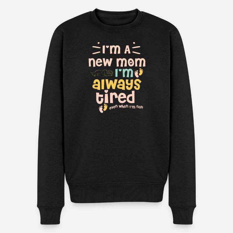 Mama - Männer Premium Bio Pullover - Schwarz