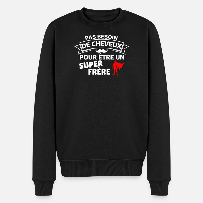 Humour Capes et Fraternité - Pull Premium bio Homme - noir