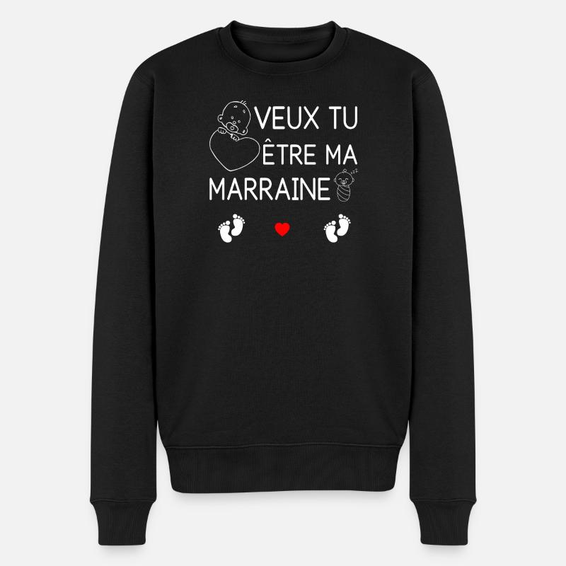 Message Affection pour Futur Maman - Pull Premium bio Homme - noir