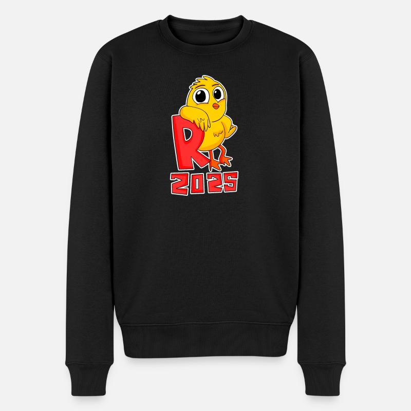 Rente 2025 Ruhestand - Männer Premium Bio Pullover - Schwarz