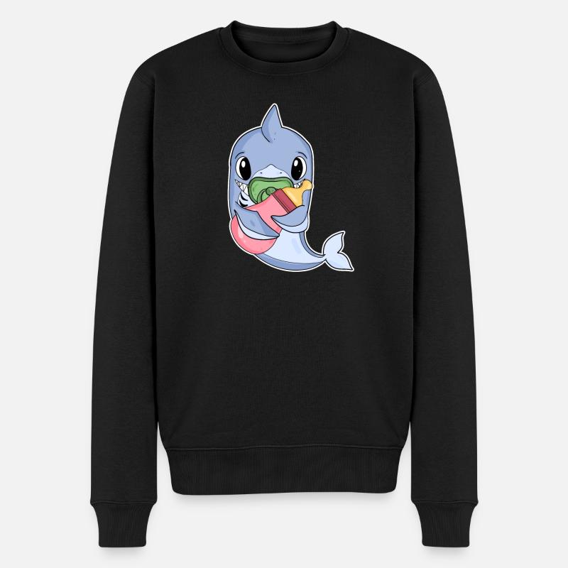 Bébé dauphin - Pull Premium bio Homme - noir